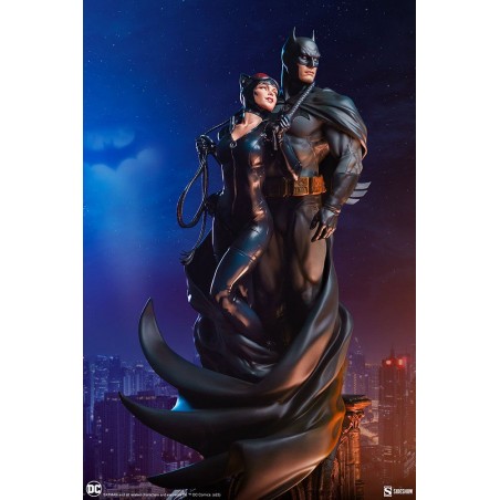 DC Comics Batman & Catwoman Diorama figure, Sideshow Collectibles