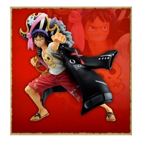 Bandai Ichibansho One Piece Dynamism Of Ha Monkey D. Luffy Action Figure Red