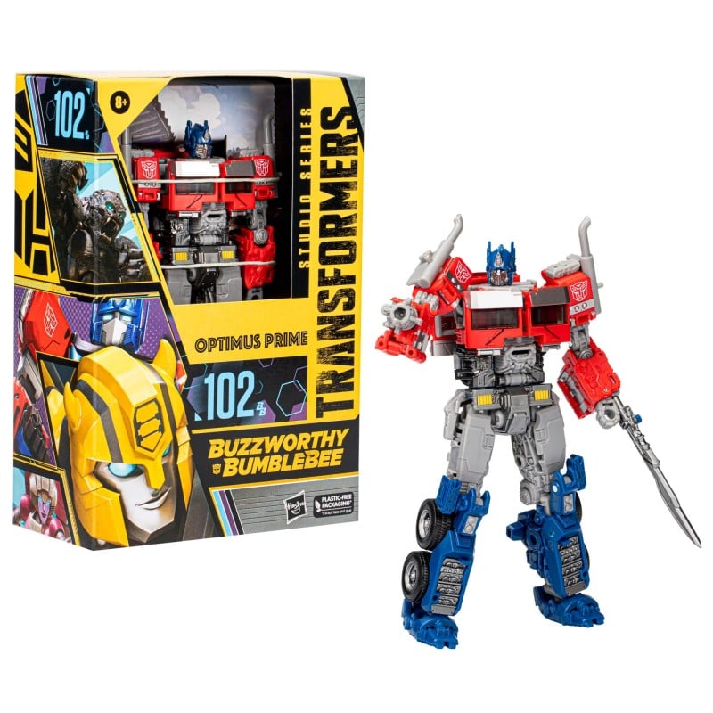 Figura Transformers Optimus Prime Buzzworthy Bumblebee 102 Studio