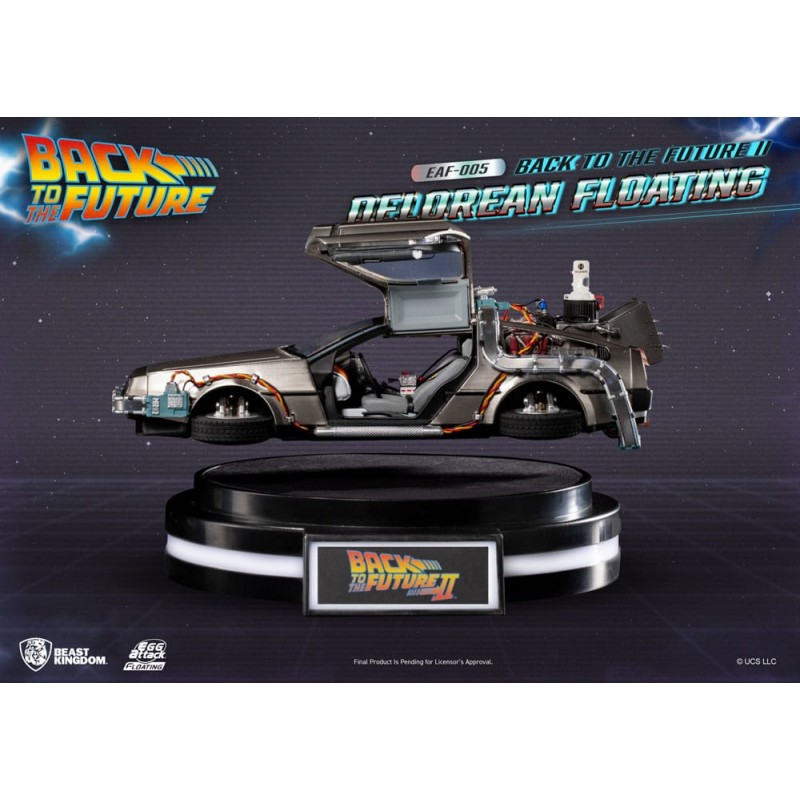 Figurine DeLorean Deluxe, Egg Attack Floating - Retour vers le futur 2 -  Beast Kingdom