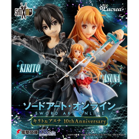 Sword Art Online Kirito & Asuna 10th Anniversary Lucrea Megahouse (PRE-VENTA)