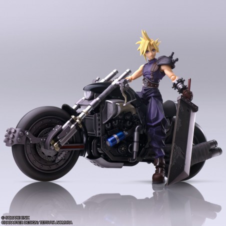 Final Fantasy VII Cloud Strife & Hardy-Daytona Bring Arts vehicle Square Enix