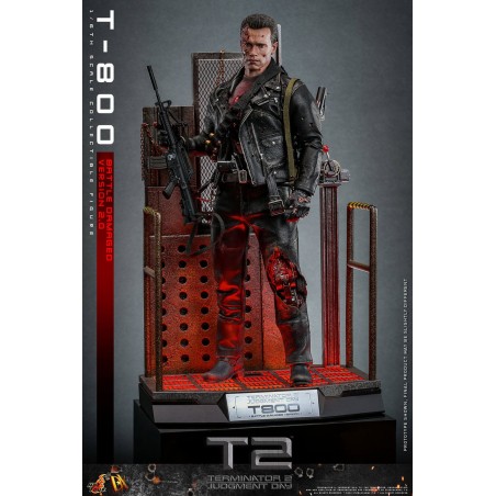 Terminator 2 T-800 Battle Damaged Version 2.0 Movie Masterpiece Hot Toys