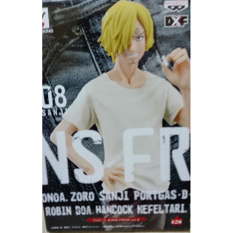 One Piece Sanji White Dxf Jeans Freak Vol 8 Figure Banpresto Global Freaks