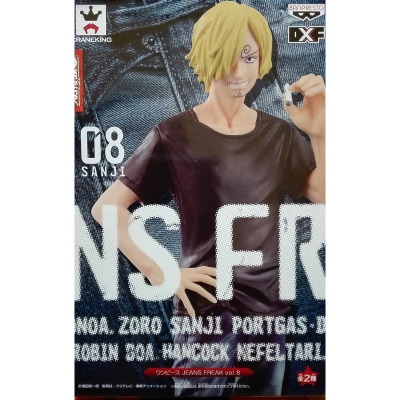 One Piece Sanji Special Color Black Dxf Jeans Freak Vol 8 Figure Banpresto Global Freaks